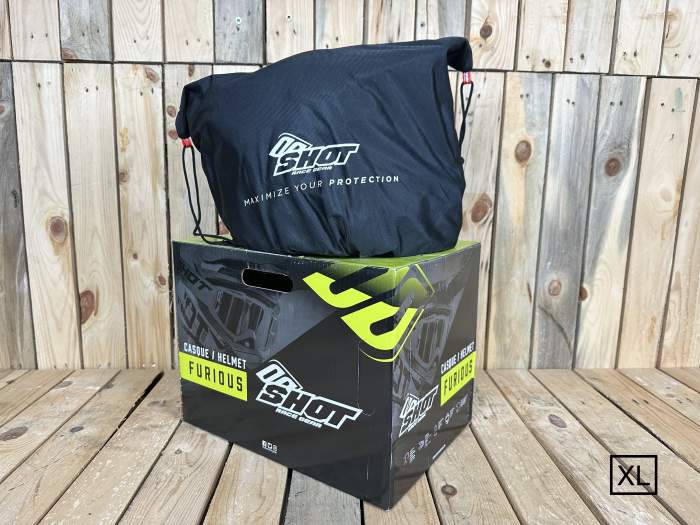 SHOT RAW T-XL BLACK/GREY