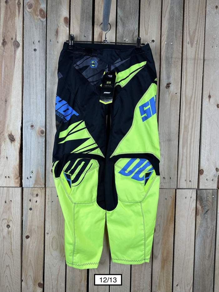 PANTALON T-12/13 AÑOS SHOT KID VENTURY CYAN NEON