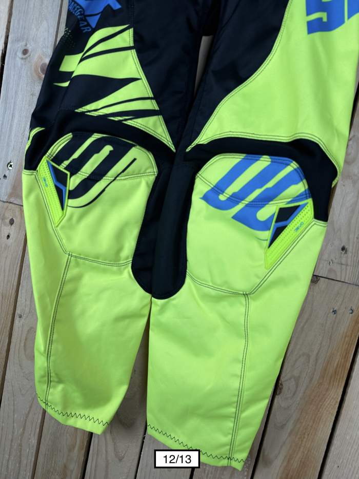 PANTALON T-12/13 AÑOS SHOT KID VENTURY CYAN NEON