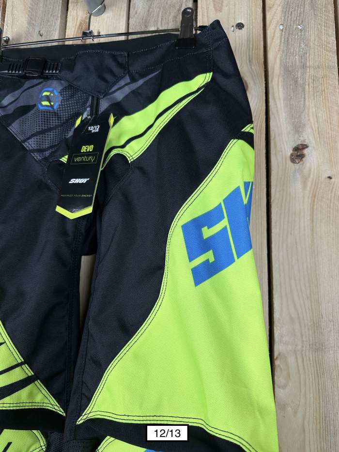 PANTALON T-12/13 AÑOS SHOT KID VENTURY CYAN NEON