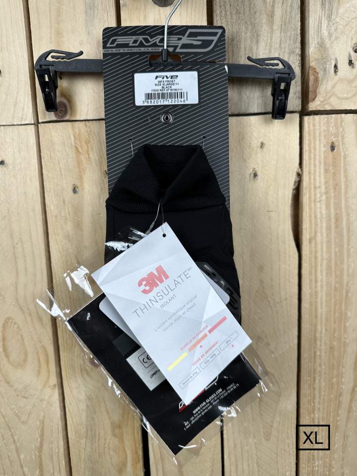 GUANTES T-XL FIVE WFX FROST NEGRO