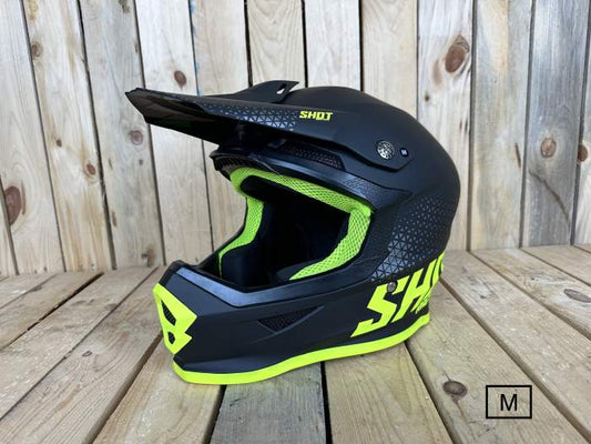 SHOT RAW T-M BLACK/NEON YELLOW