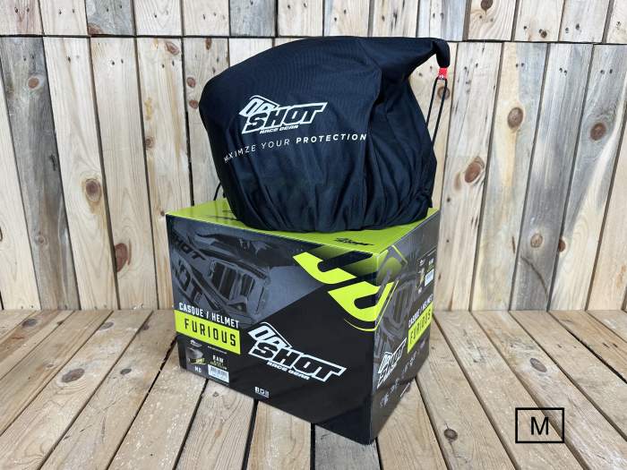 SHOT RAW T-M BLACK/NEON YELLOW