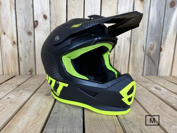 SHOT RAW T-M BLACK/NEON YELLOW