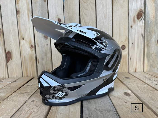 SHOT KID T-S SHADOW BLACK/WHITE