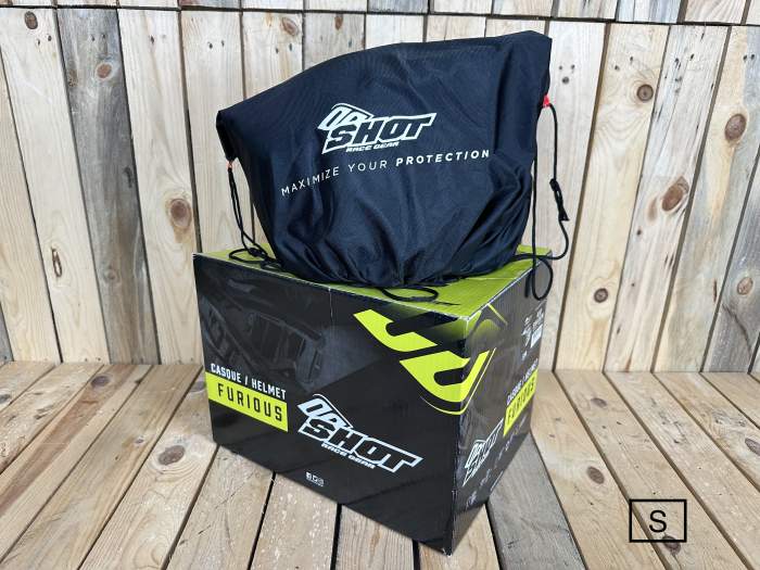 SHOT KID T-S SHADOW BLACK/WHITE