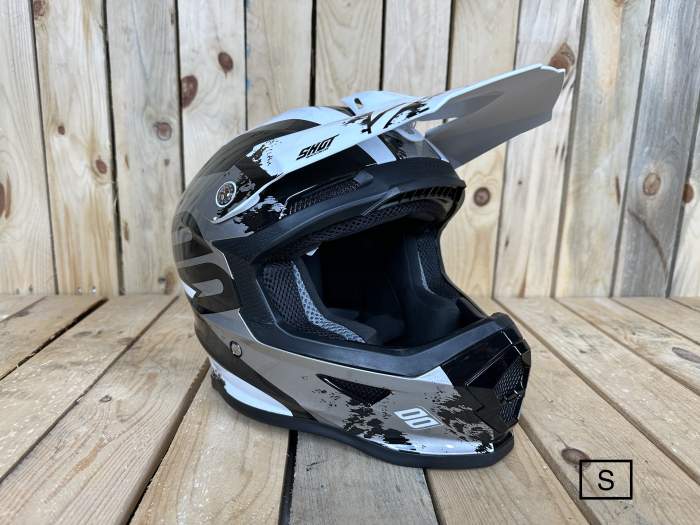 SHOT KID T-S SHADOW BLACK/WHITE