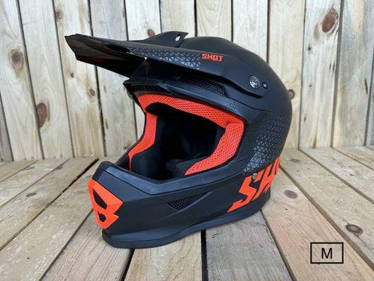 SHOT RAW T-M BLACK/NEON ORANGE