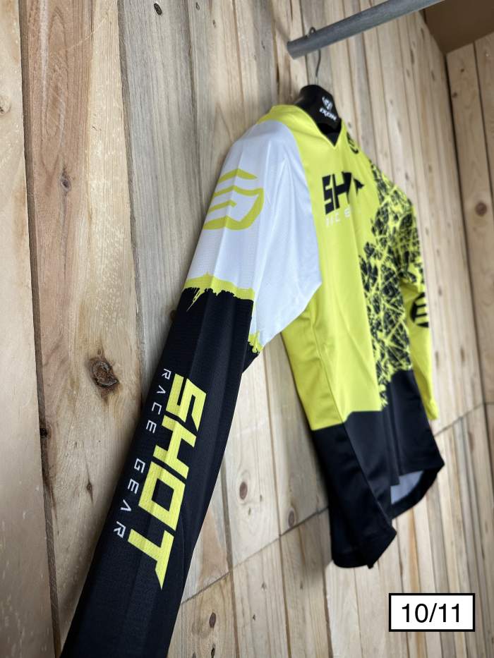 CAMISETA 10/11 AÑOS SHOT KID STORM LIME