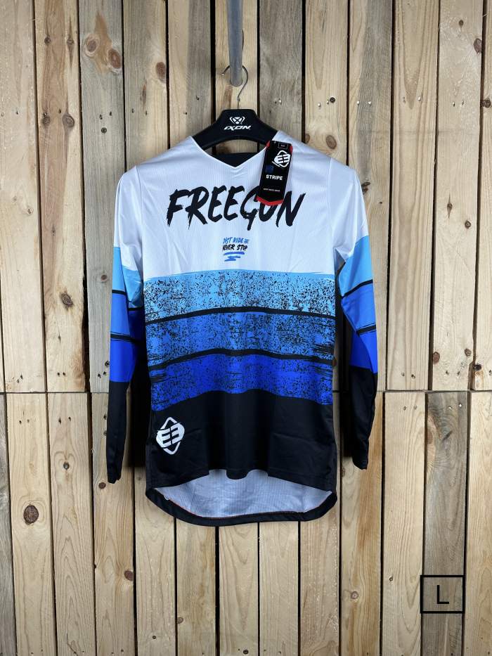 CAMISETA L SHOT STRIPE BLUE