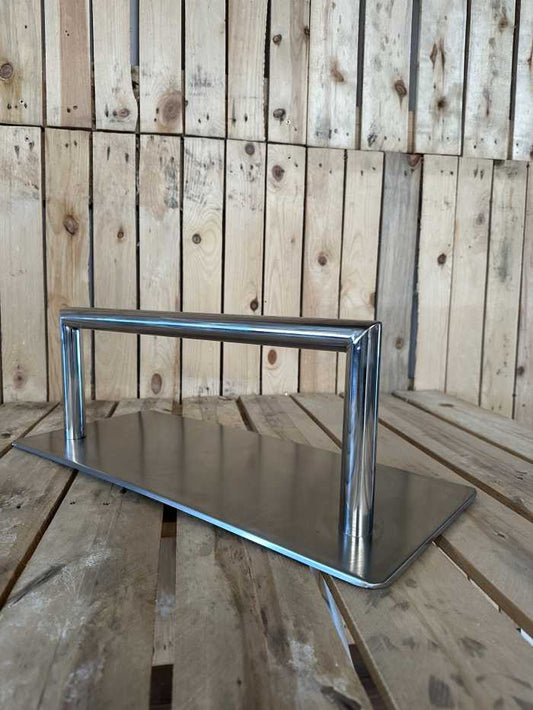 REPOSAPIES XXL CROMADO CON BASE - QrBox.es