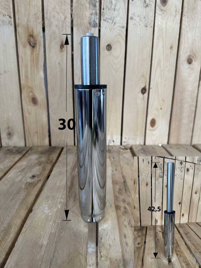 PISTON DE GAS CROMADO CORTO - QrBox.es
