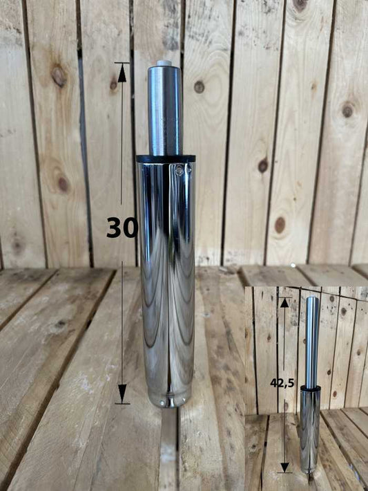 PISTON DE GAS CROMADO CORTO - QrBox.es