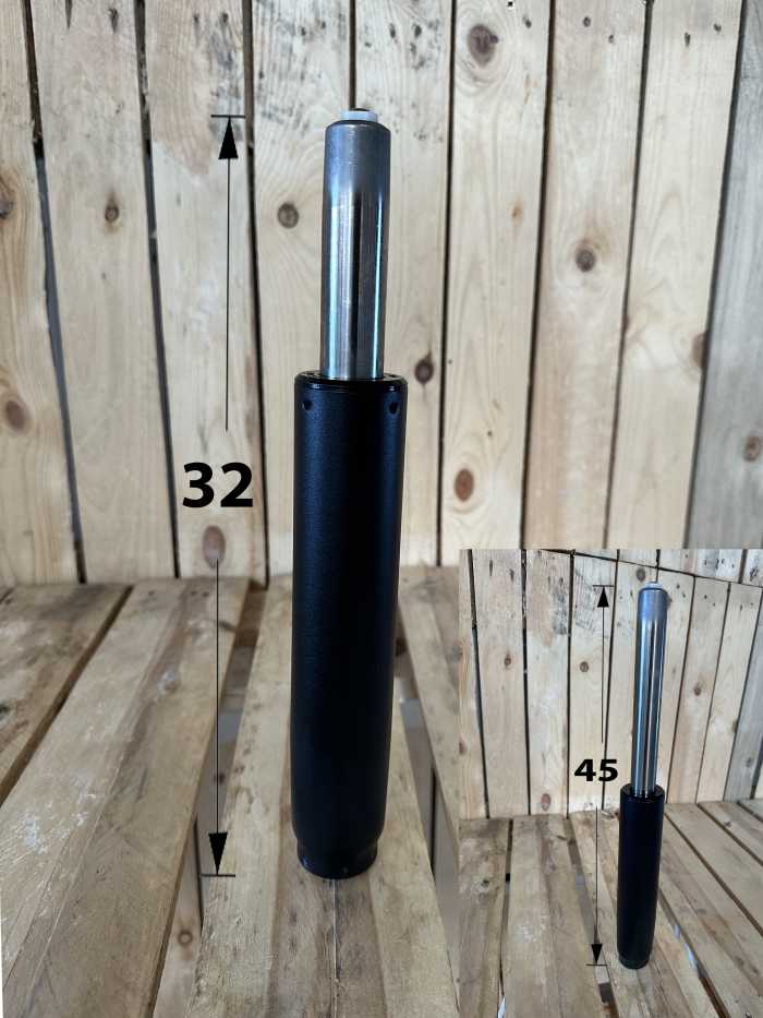 PISTON DE GAS NEGRO CORTO - QrBox.es