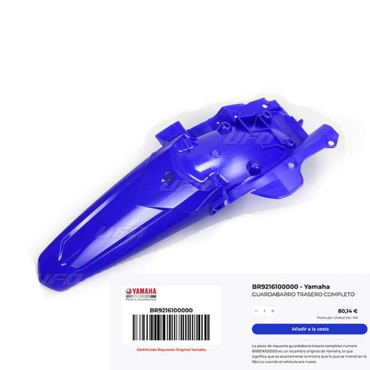 GUARDABARROS TRASERO YAMAHA ORIGINAL YZ250/450