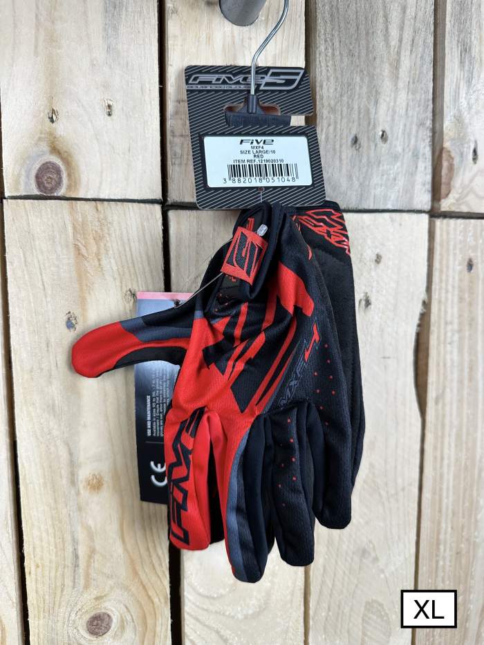 GUANTES T-XL FIVE MXF4 RED