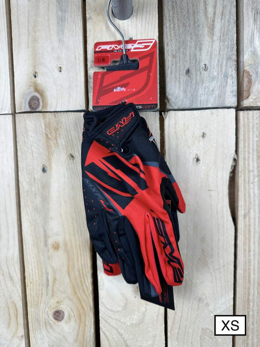 GUANTES XS FIVE MXF4 RED