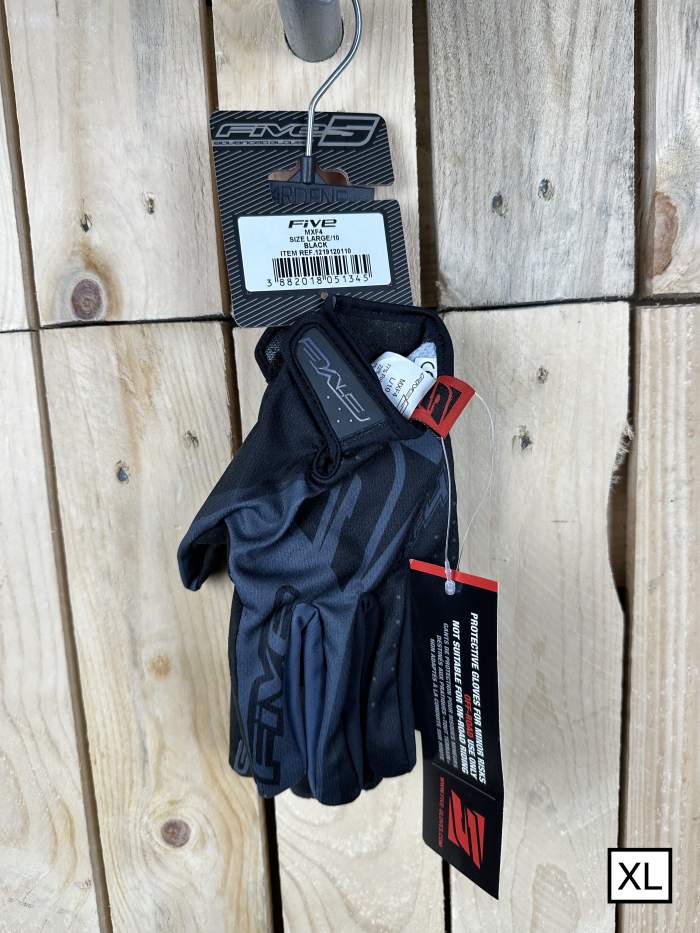 GUANTES XL FIVE MXF4 BLACK