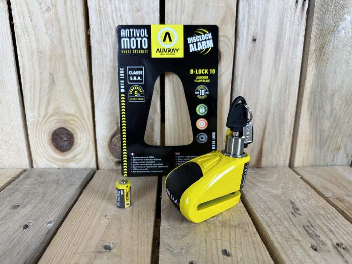 CANDADO DISCO AUVRAY B-LOCK 10 CON ALARMA
