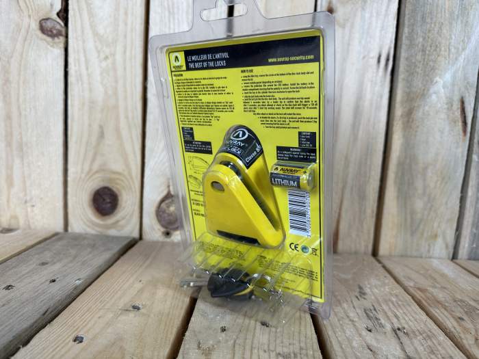 CANDADO DISCO AUVRAY B-LOCK 10 CON ALARMA