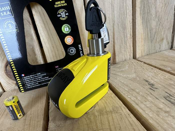 CANDADO DISCO AUVRAY B-LOCK 10 CON ALARMA