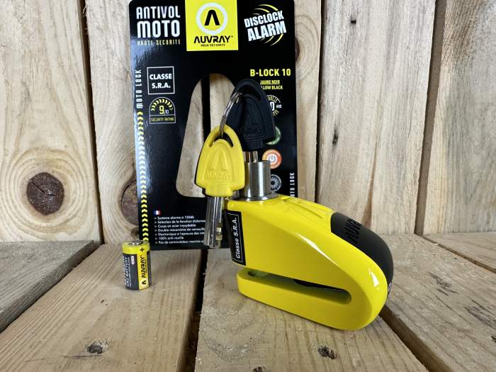 CANDADO DISCO AUVRAY B-LOCK 10 CON ALARMA