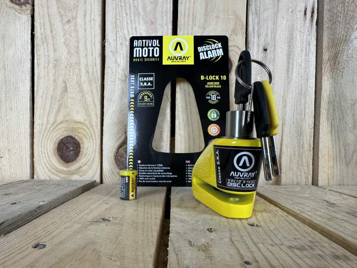 CANDADO DISCO AUVRAY B-LOCK 10 CON ALARMA