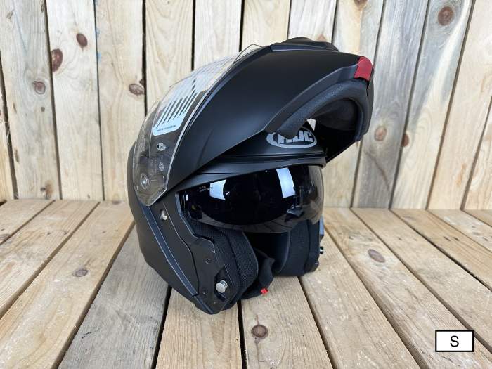 HJC I90 T-S SEMIFLAT BLACK + PINLOCK