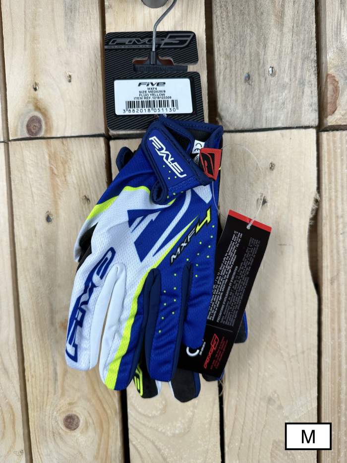 Guantes T-M Five Mxf4 Fluo Yellow - QrBox.es