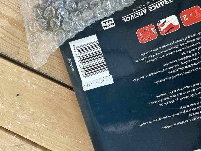 CANDADO FRANCE ANTIVOL STEEL 120/217