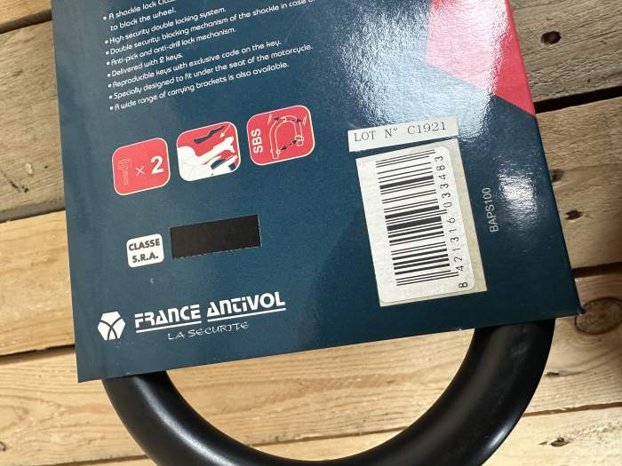 CANDADO FRANCE ANTIVOL STEEL 106/244