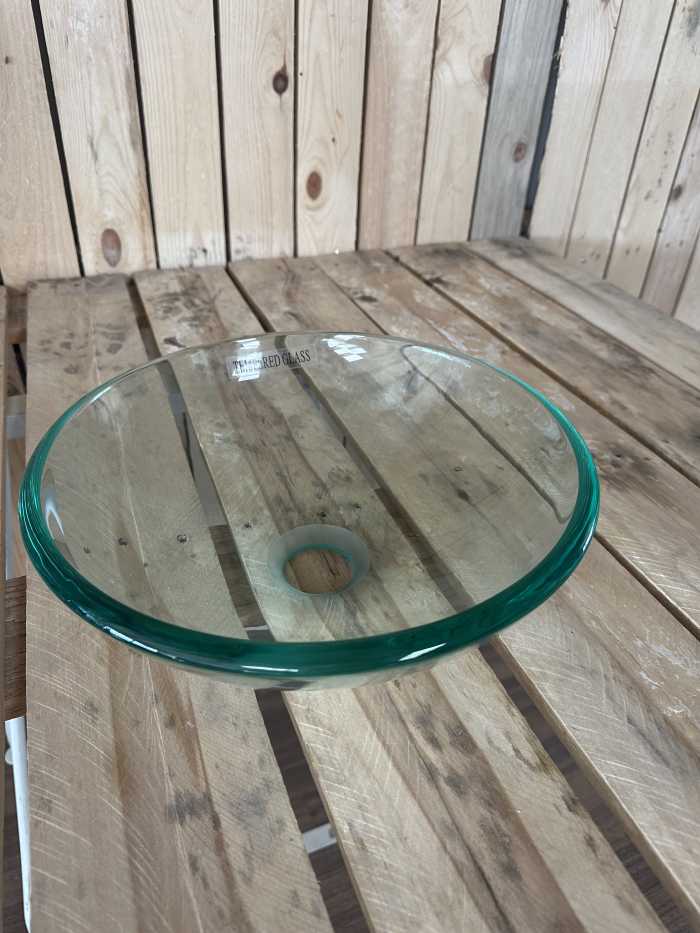 PICA DE CRISTAL REDONDA 30CM - QrBox.es