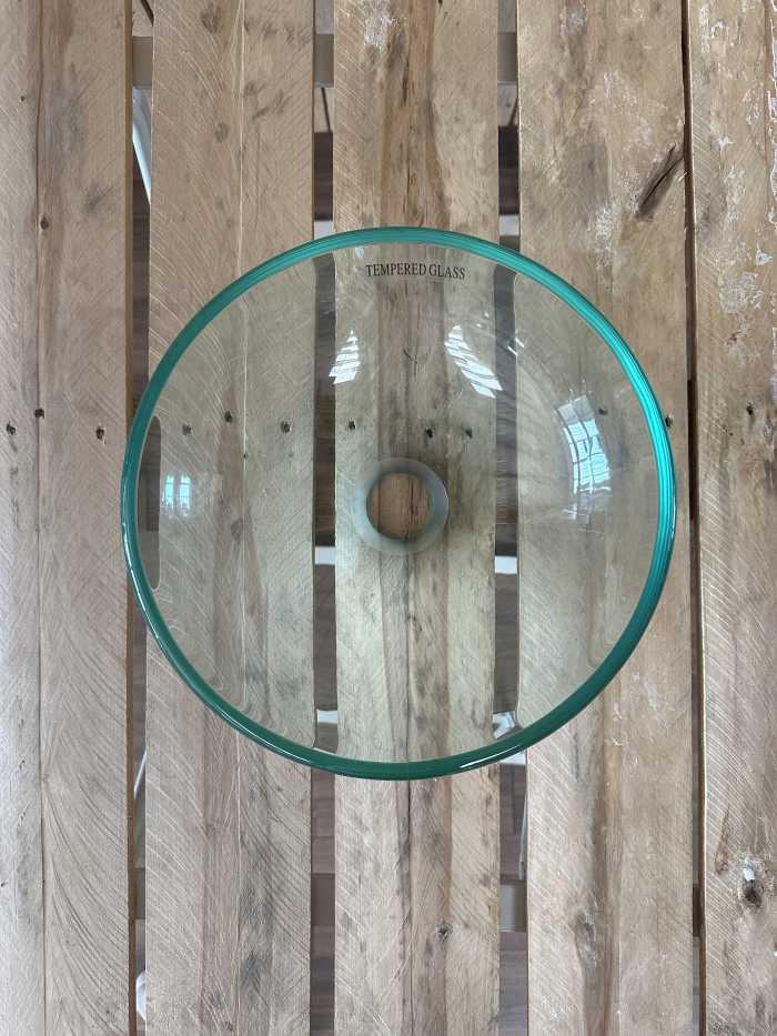 PICA DE CRISTAL REDONDA 30CM - QrBox.es