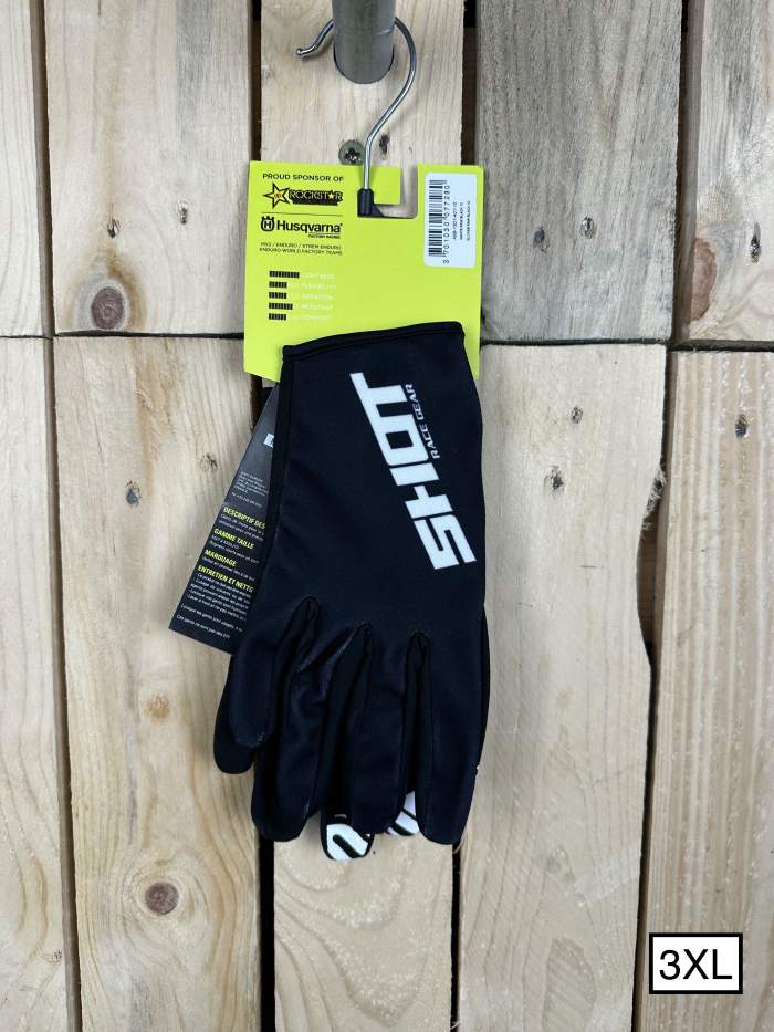 Guantes T-3XL Shot Raw Black