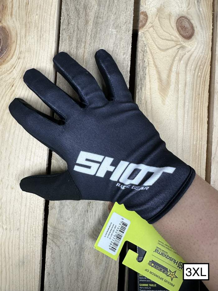 Guantes T-3XL Shot Raw Black