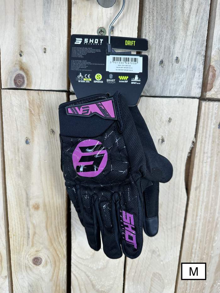 GUANTES T-M SHOT DRIFT SPIDER PINK