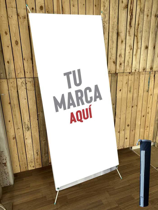 EXPOSITOR TRIPODE PARA PANCARTA PUBLICITARIA