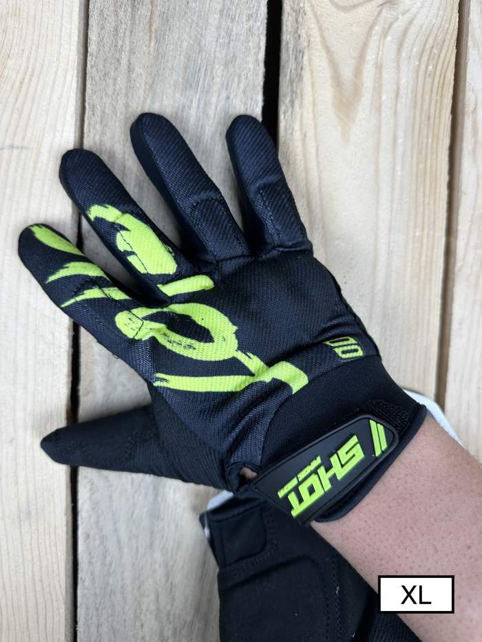 GUANTES T-XL SHOT RAZOR BLACK NEON YELLOW