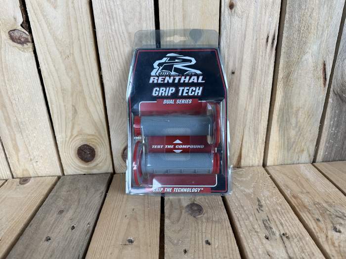 MANGUITOS RENTHAL GRIP TECH DUAL RED 1