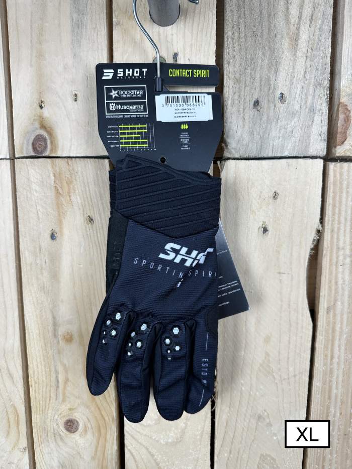 GUANTES T-XL SHOT SPIRIT BLACK