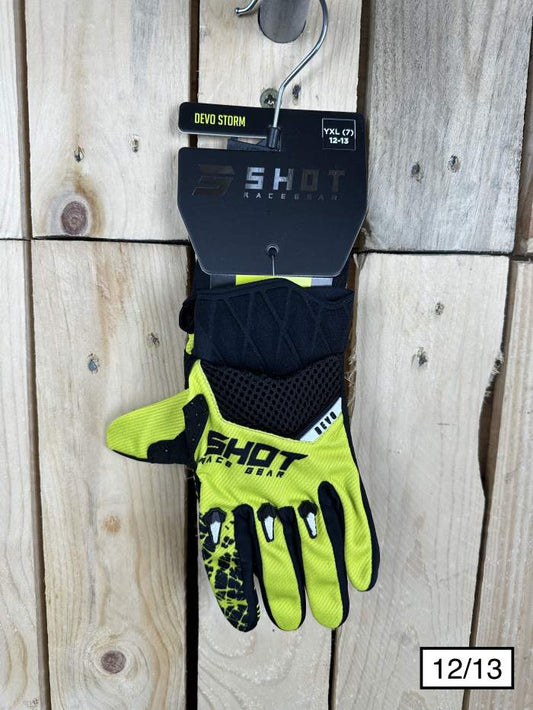 GUANTES T-12/13 SHOT STORM LIME