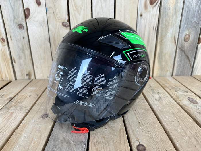 KAPPA T-S KV22 FLORIDA JET BLACK/GREEN