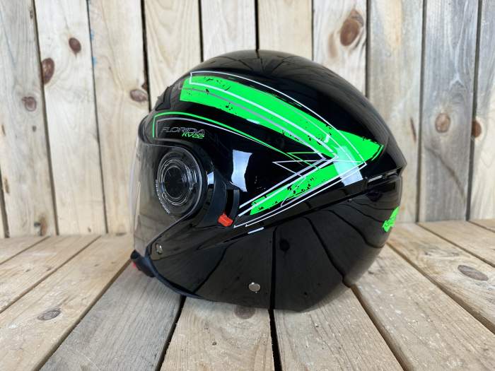 KAPPA T-S KV22 FLORIDA JET BLACK/GREEN
