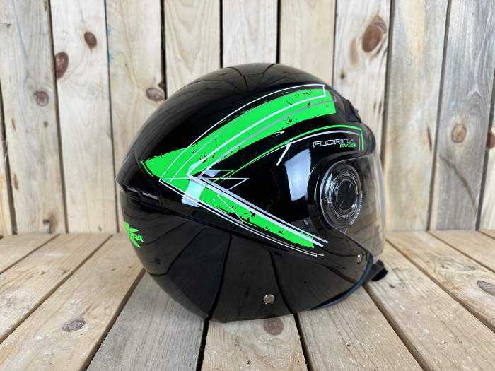 KAPPA T-S KV22 FLORIDA JET BLACK/GREEN