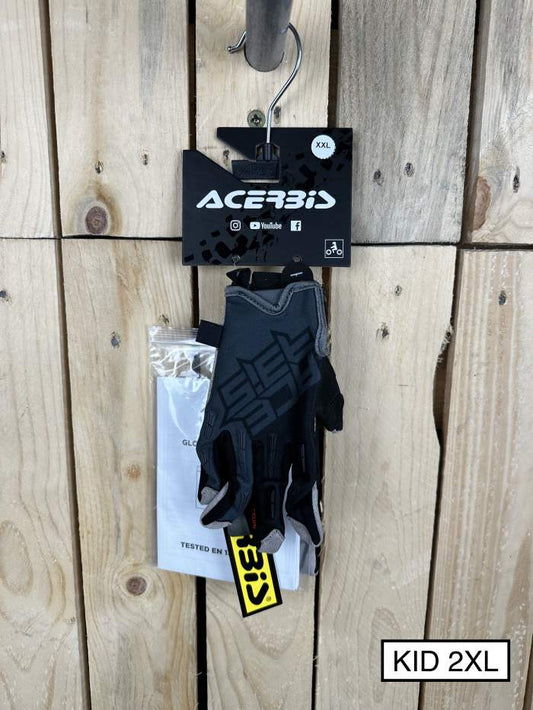 GUANTES T-2XL ACERBIS MX X-K KID GREY/BLACK