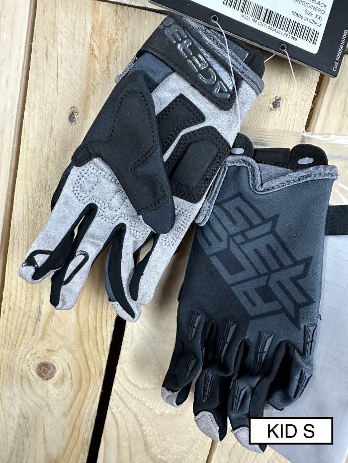 GUANTES T-S ACERBIS MX X-K KID GREY/BLACK