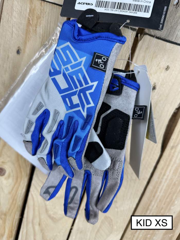 Guantes T-XS Acerbis Mx X-K Kid Blue/Grey