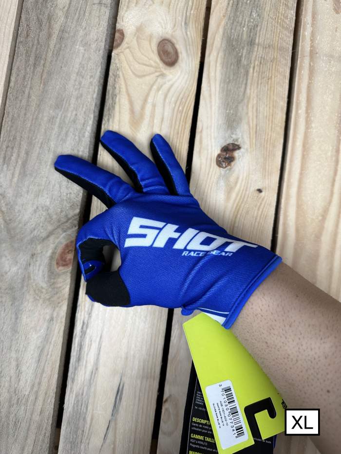 GUANTES T-XL SHOT RAW BLUE