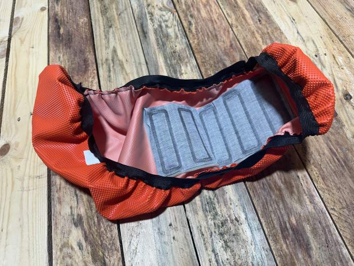 FUNDA ASIENTO ENDURO NARANJA ELASTICA