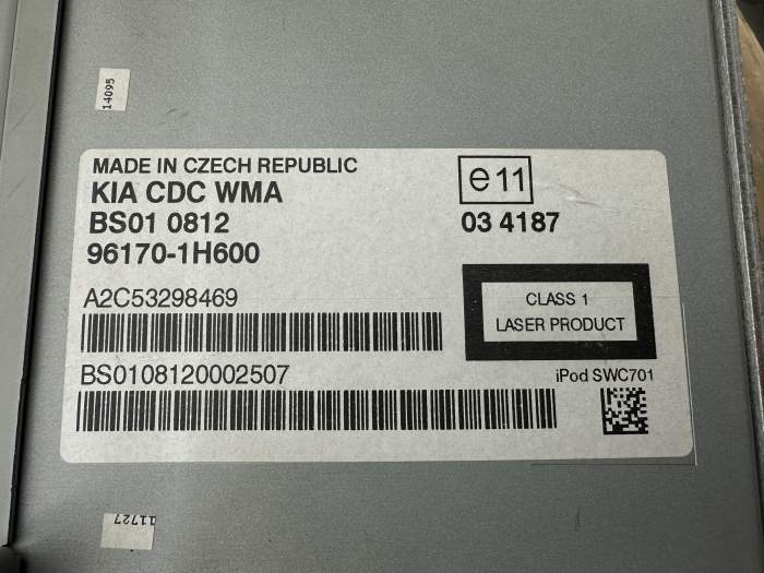 RADIO CD ORIGINAL KIA CEED 2008 REF. 96170-1H600
